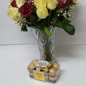 VASE AND FERRERO CHOCOLATE