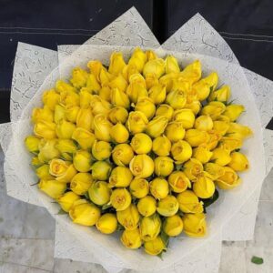100 YELLOW ROSES